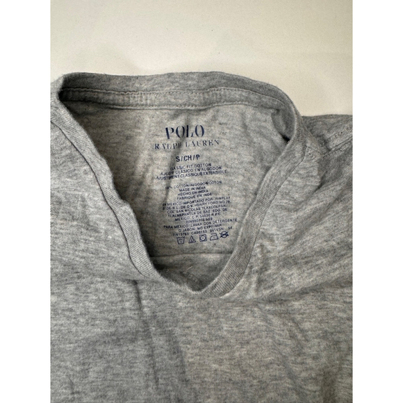 Boys Polo Ralph Lauren T-Shirt, Gray, Size S - Picture 3 of 3